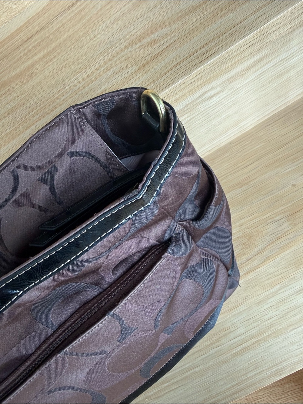 Authentic Coach Brown Signature Tote Bag - Picture 13 of 16